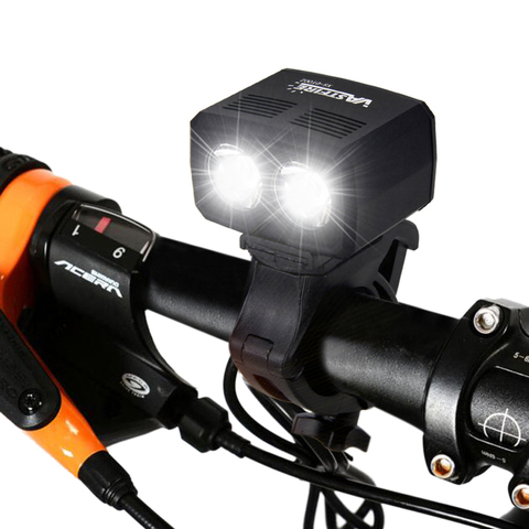 5000lm USB Rechargeable Lampe De Vélo 2x XM-L T6 Avant Guidon Vélo Lumière Batterie Intégrée 5 Modes Phare ► Photo 1/6