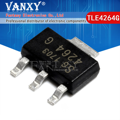 10 pièces TLE4264G SOT223 TLE4264 SOT-223 4264G SOT LDO Transistor à puce régulateur à faible décrochage ► Photo 1/2