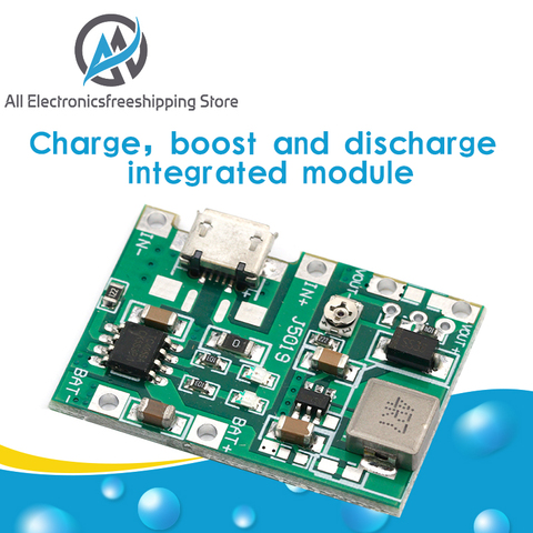 Panneau de chargeur de batterie au Lithium Li-ion 18650 3.7V 4.2V, Module DC-DC Step Up Boost TP4056, pièces de Kit à monter soi-même ► Photo 1/6