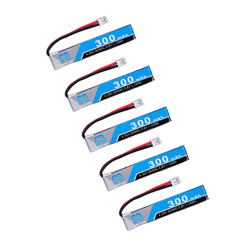 Batterie Lipo, 3.8V 300mAh 30/60C 1S HV 4.35V PH2.0, pour Drone de course RC FPV, pièces de rechange, accessoires ► Photo 1/3