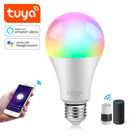 Lampe LED connectée Tuya, 15W, rvb, Bluetooth, pour maison connectée, Compatible avec Alexa et Google Home Assistant ► Photo 1/6