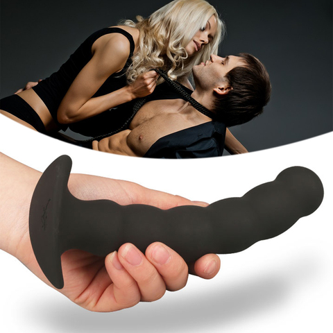 Masseur de la Prostate et perles de traction godemichet Anal en Silicone, Plug-in Anal, Expansion de la Prostate, gode g-spot, jouets sexuels pour femmes et hommes, Gay ► Photo 1/6