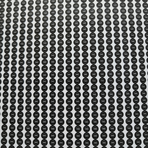 1000 pièces Fragile autocollant de garantie est vide noir et rouge rond 0.25cm, mobile garantie vis autocollant ► Photo 1/2