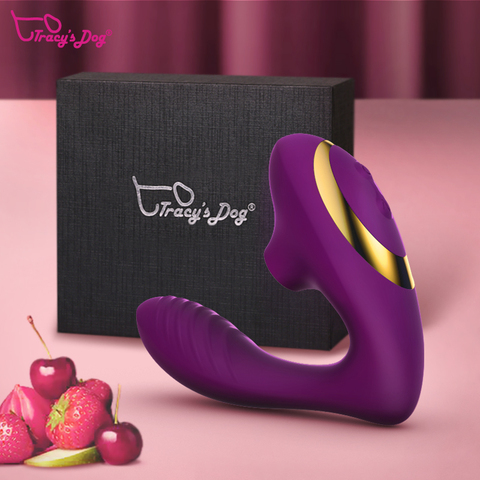 Vibrateur de succion de Clitoris de chien de Tracy G vibrateurs de gode de Clitoris de tache avec le vibrateur femelle de jouets sexuels de 10 vitesses ► Photo 1/6