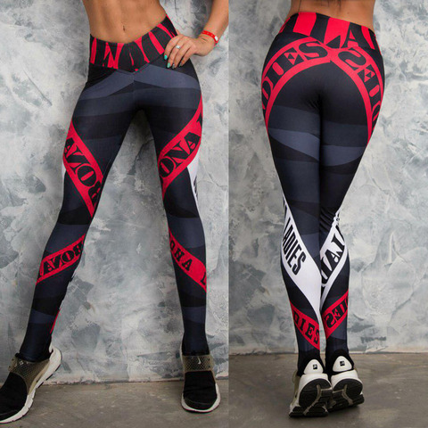 Pantalon yo-ga Sexy pour femmes, Leggings de sport, de course, d'entraînement, Push-Up, de gymnastique, taille haute, frange élastique, Slim ► Photo 1/5