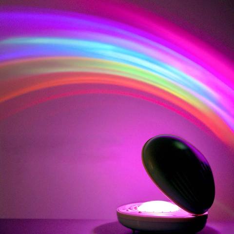 BRELONG coquille lampe de Projection colorée LED nouveauté arc-en-ciel étoile veilleuse pétoncle atmosphère lampe arc-en-ciel rose/Gree ► Photo 1/6