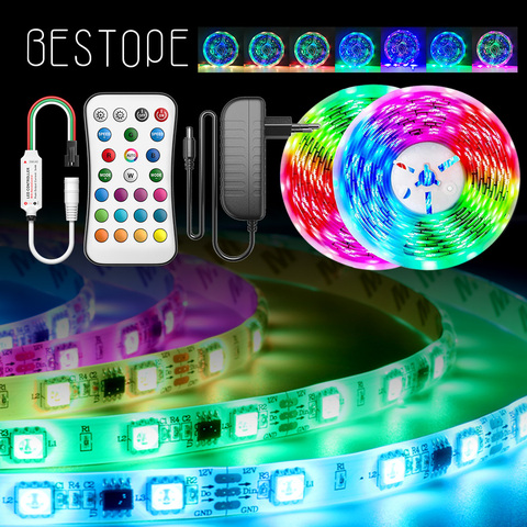 Bande lumineuse RGB Led intelligente, adressable individuellement, Flexible, NON étanche, dc 12v, 18 diodes/M, WS2811 ► Photo 1/6