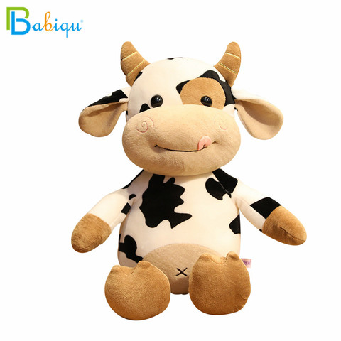 30-65cm mignon Simulation vache à lait en peluche jouets dessin animé belle poupée de bétail en peluche jouet pour enfants doux oreiller cadeau pour fille ► Photo 1/6