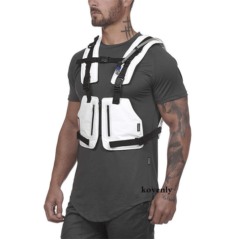 Mini sac de poitrine pour hommes, sacoche de taille pour Sports de plein air, gilet tactique pour téléphone, gilet tactique Oxford, 20220729 ► Photo 1/6