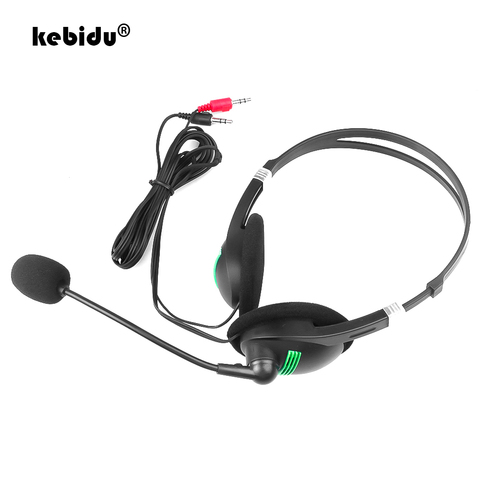 Casque d'ordinateur anti-bruit 3.5mm, écouteurs filaires avec Microphone, léger pour PC portable, écoliers ► Photo 1/6