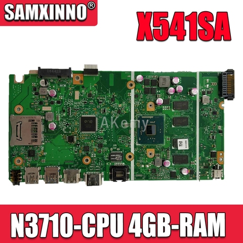 Nouveau carte mère X541SA REV 2.0 pour For Asus X541 X541S X541SA carte mère d'ordinateur portable Test ok N3710-CPU 4 cœurs + 4GB-RAM ► Photo 1/6