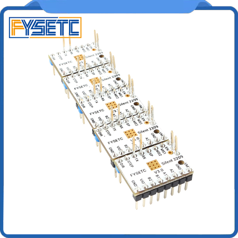 5 pcs moteur pas à pas pilote TMC2209 v2.0 Stepsticks muet pilote 256 microétapes courant 2.8A pic 3d pièces d'imprimante VS TMC2208 ► Photo 1/6