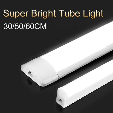 T5 Led Tube lumière 220V 30/50/60CM 10W 20W T8 Tube lampe barre 1FT 2FT mur lumières luminaire pour éclairage à la maison placard cuisine étude ► Photo 1/6