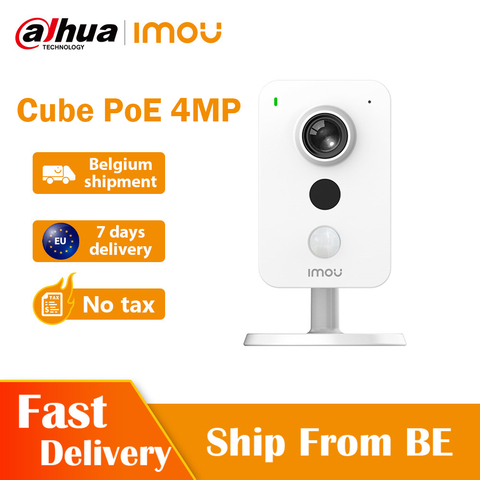 Dahua imou Cube POE 4MP caméra IP détection PIR Interface d'alarme externe détection sonore caméra bidirectionnelle ► Photo 1/6