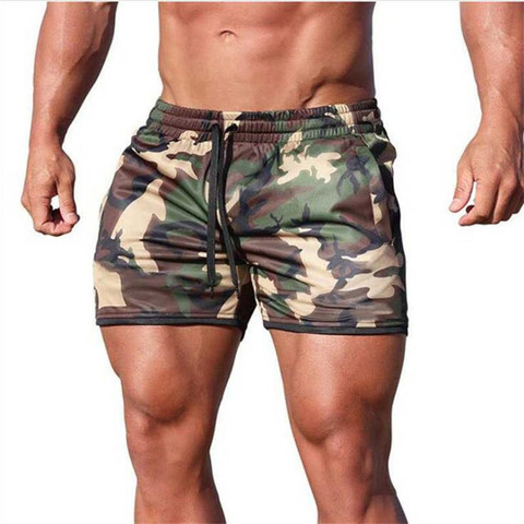 Shorts Fitness et musculation pour hommes, nouveau modèle, été, gym pour hommes à mailles respirantes, vêtements de sport à séchage rapide, pantalons courts de course, survêtement ► Photo 1/6