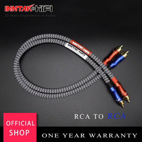 Câble Audio de haute qualité 2 pièces/paire RCA à RCA 4N-OFC/0.2M 0.3M 0.5M 1M 0.75M 2M 3M 5M ► Photo 1/6
