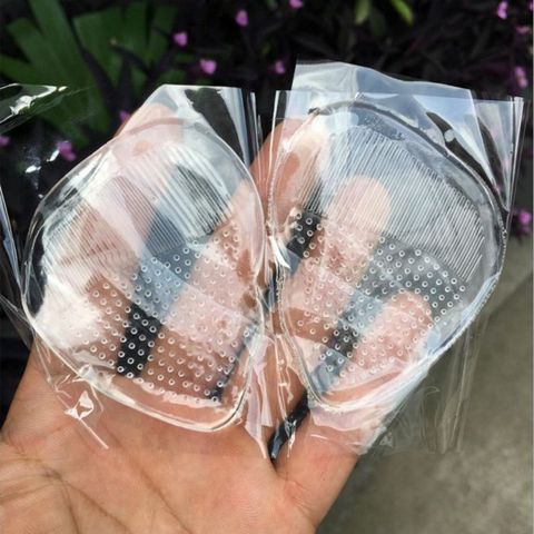 Gel adhésif Transparent en Silicone pour l'avant-pied, pour orteils, semelles antidérapantes à talons hauts, coussin d'insertion, 3 paires = 6 pièces, BJ252582 ► Photo 1/5