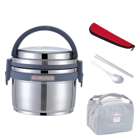 Ensemble de boîtes à déjeuner en acier inoxydable, 8 heures d'isolation thermique sous vide, boîte à Bento Portable pour enfants à l'école, récipient alimentaire Thermos ► Photo 1/6