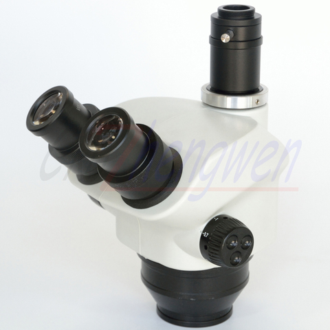 FYSCOPE – tête de Microscope trinoculaire stéréo 7x50x14x100x, avec grand champ de vision WF10X/22mm ► Photo 1/4