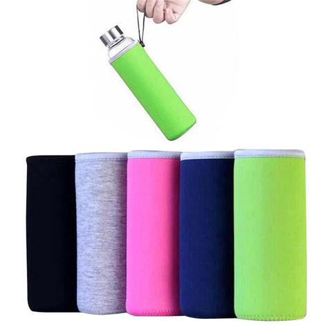 OLOEY Sport bouteille d'eau couverture néoprène isolant manchon sac pochette pour 550ML Portable vide tasse ensemble Camping accessoires ► Photo 1/6