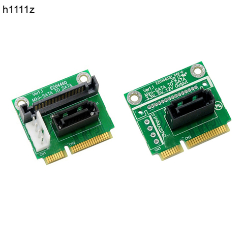 Carte de convertisseur mSATA à SATA Mini SATA à 7 broches, support d'extension en métal pour disque dur SSD de 2.5 et 3.5 pouces ► Photo 1/5