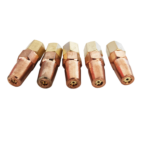 5 pcs/lot Oxy Propane gaz buse de soudage en laiton pointe de soudage pour H01-6 torche de soudage ► Photo 1/6