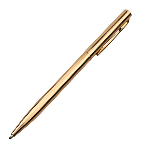 Stylo à bille métallique 1.0mm, 1 pièce, pour Signature, Business, cadeau, or, argent, Rose, or, trois couleurs en option, recharge 20 pièces ► Photo 1/6