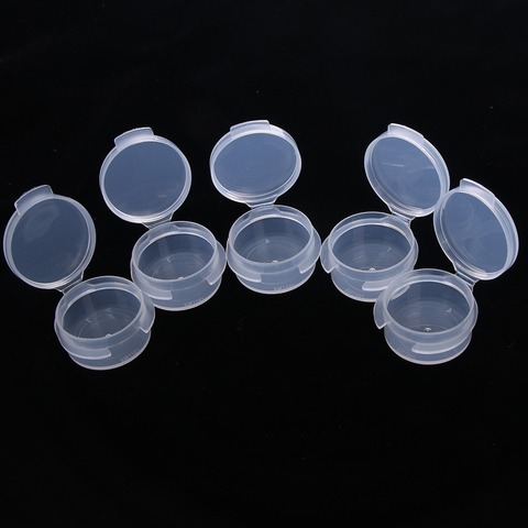 Pots de maquillage 10 pièces 5g, Mini bouteille d'échantillon, Pot d'étanchéité pour crème de visage, conteneur en plastique Transparent pour Sauce à salade, étui portable ► Photo 1/6