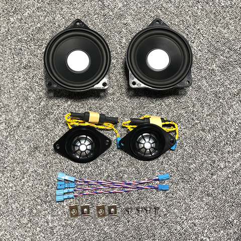 Haut-parleur de voiture Tweeter 4 pouces milieu de gamme Audio pour BMW G30 G11 F10 F11 E90 E60 F23 2 5 série mise à niveau haut-parleur de haute qualité ► Photo 1/6