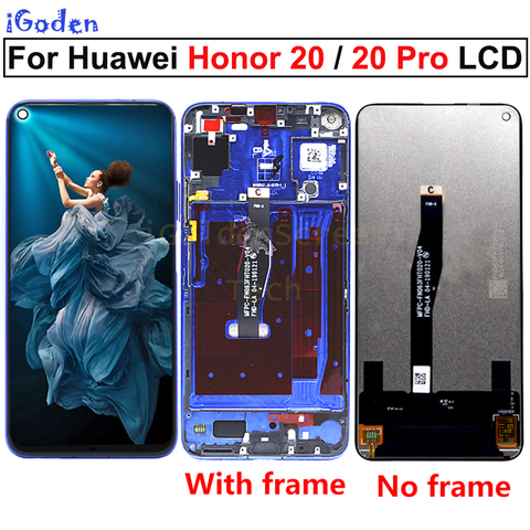 Affichage d'origine pour Huawei Honor 20 YAL-L21 LCD écran tactile numériseur remplacer pour Huawei Honor 20 Pro YAL-AL10 YAL-L41 LCD ► Photo 1/6