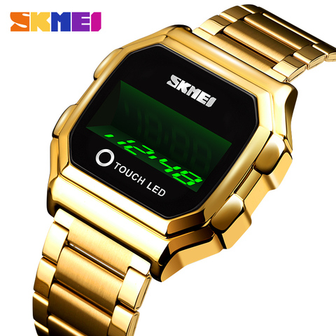 SKMEI-montre-bracelet créative pour hommes, écran tactile, numérique, mode LED, horloge électronique étanche ► Photo 1/6