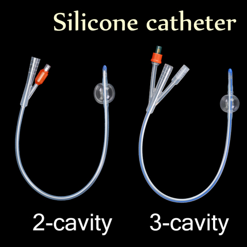 Cathéter médical en silicone Foley urologie mâle et famale 2/3 voies cathéter urinaire enseignement clinique pistolet traumatique ► Photo 1/6