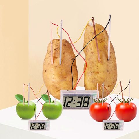 Enfants Montessori jouet fruits pomme de terre batterie sèche éducation Science jouets pour enfants technologie expérience école enseignement aides ► Photo 1/6