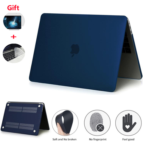 Ordinateur portable mat étui pour Macbook Air 13 A2338 A2337 A2179 2022 M1 puce Pro 15 13 12 11 nouvelle barre tactile pour Mac book Pro 16 A2141 étui ► Photo 1/6