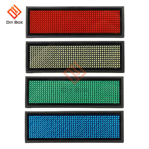 Mini Badge à affichage numérique LED, Programmable, Rechargeable, Module Durable, 15 langues d'affichage ► Photo 1/6