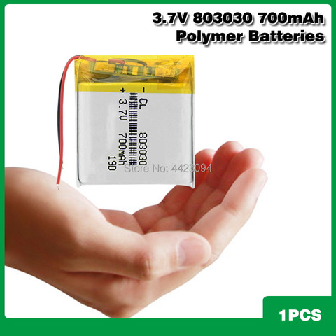 Batterie Lithium-ion 803030 mAh, 700mAh, pour montre connectée, jouet, GPS, MP3, MP4, PDA, 3.7v ► Photo 1/6