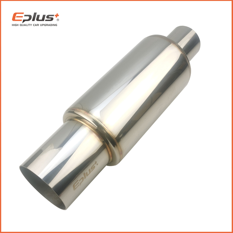 EPLUS – silencieux d'échappement universel à rangée droite, 51/63mm, en acier inoxydable, pour voiture et Moto, bleu/argent, 304 ► Photo 1/6