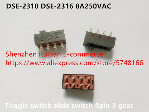 Interrupteur à bascule à 3 vitesses 8A250VAC, 100%, DSE-2310, DSE-2316, Original, nouveau ► Photo 1/2