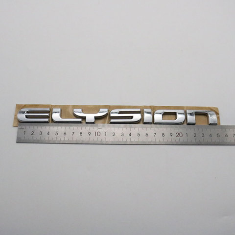 Pour Honda Elysion emblème autocollant 3D lettre Chrome argent coffre arrière voiture Logo Badge plaque signalétique décalcomanie ► Photo 1/5