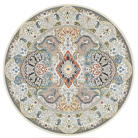 Tapis rond ethnique marocain, perse, pour chaise Vintage américaine, décoration de maison, pour salon, chambre à coucher ► Photo 1/6