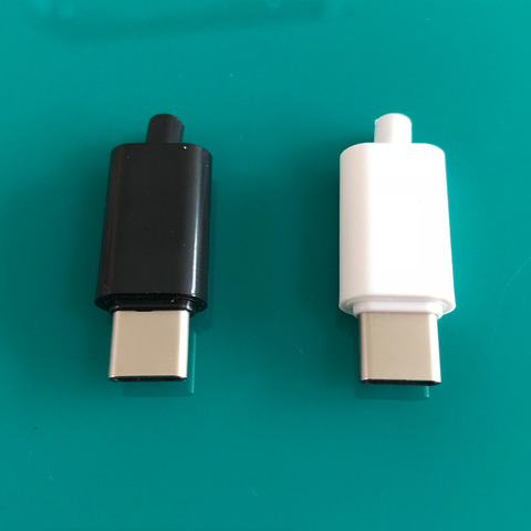 Connecteur mâle USB type-c, 2 pièces/lot, assemblage autonome, pièces de câble de chargement, livraison directe ► Photo 1/2