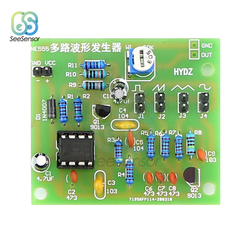 DC 6-12V NE555 Module générateur d'impulsions sinus/Triangle/générateur d'onde carrée Kit de bricolage générateur de Signal de forme d'onde multicanal ► Photo 1/6