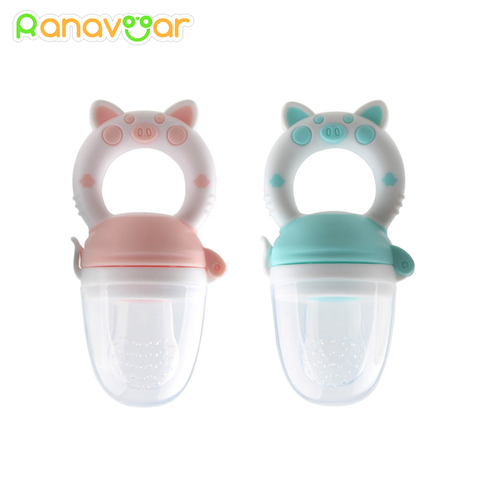 Bébé mamelon aliments frais Silicone bébé sucettes mangeoire enfants fruits alimentation mamelon fournitures sûres mamelon tétine sucette bouteilles ► Photo 1/6