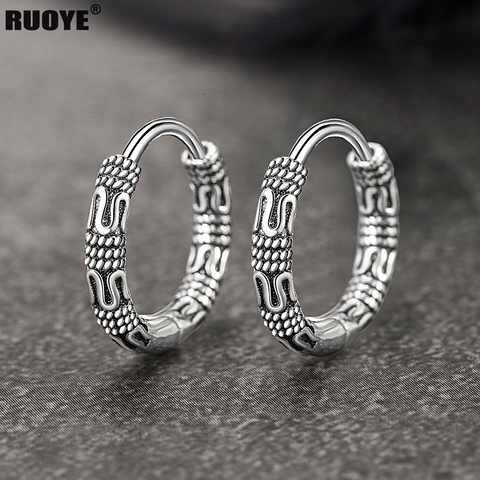 Vintage 925 en argent Sterling boucles d'oreilles motif boucle d'oreille pour les femmes bijoux en argent corée nouveau ► Photo 1/6