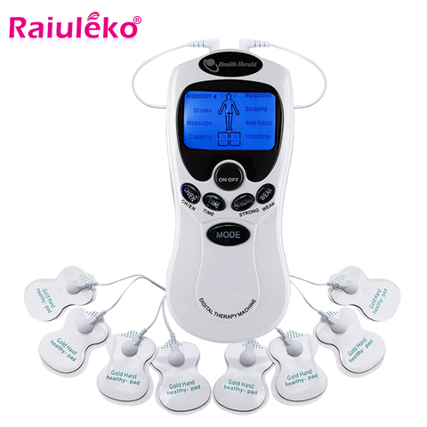 Kit de Massage électrique à double sortie, stimulateur EMS pour le corps entier, relaxation, thérapie musculaire, impulsion, Acupuncture, dizaines ► Photo 1/6