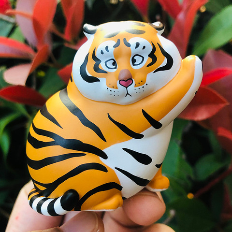 Original mignon gros tigre série aveugle boîte jouets poupée 9 style aléatoire un mignon Anime Figure cadeau ► Photo 1/1