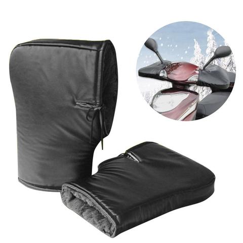 Moto guidon gants Muff hiver épaissir plus chaud imperméable à l'eau coupe-vent moto Scooter guidon poignée gants ► Photo 1/6