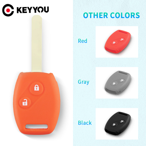 KEYYOU-étui de voiture à distance pour Honda | 2/3 boutons, coque de voiture, pour Honda Fit CIVIC JAZZ Pilot Accord, pilote libéré StepWGN Insight ► Photo 1/6