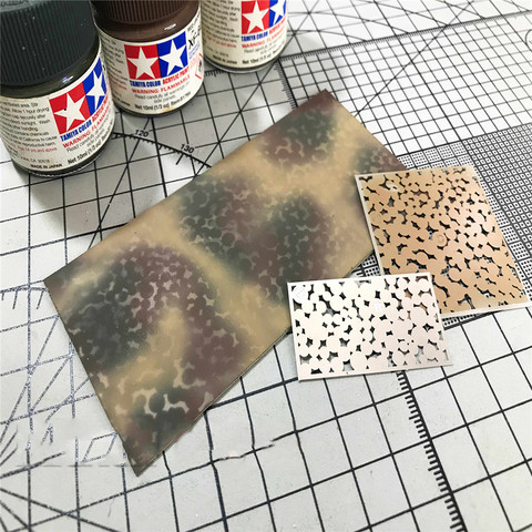 Outil de plaque de pulvérisation de pulvérisation, modèle de fuite créatif, Camouflage, bricolage, accessoires de modèle militaire Gundam ► Photo 1/5