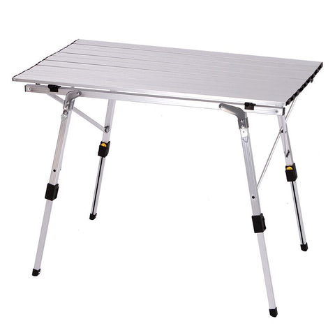 K-STAR Table pliante extérieure chaise Camping en alliage d'aluminium Table de pique-nique étanche Table pliante Durable bureau pour 90*53*69cm ► Photo 1/6